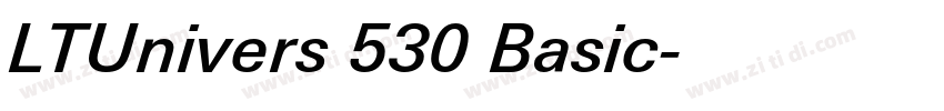 LTUnivers 530 Basic字体转换